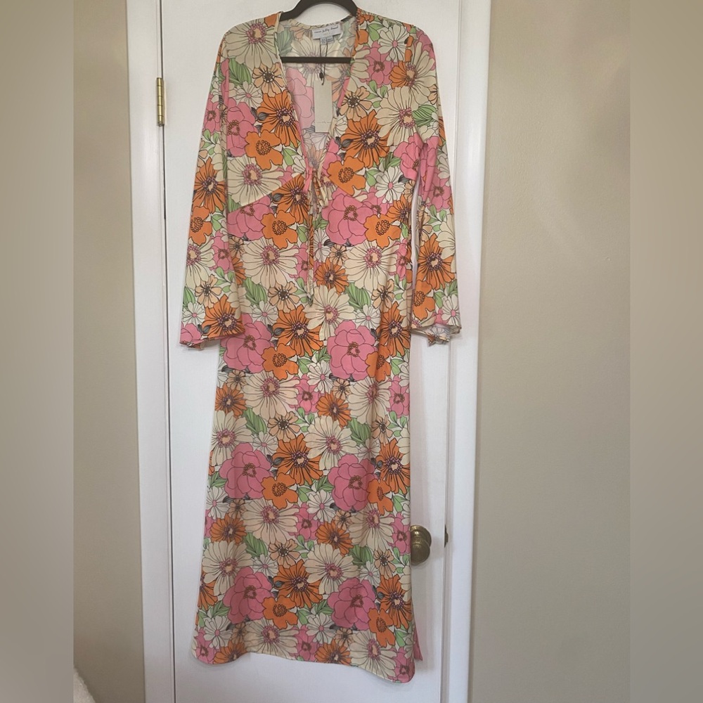 Never Fully Dressed Retro Floral Maxi Dress
